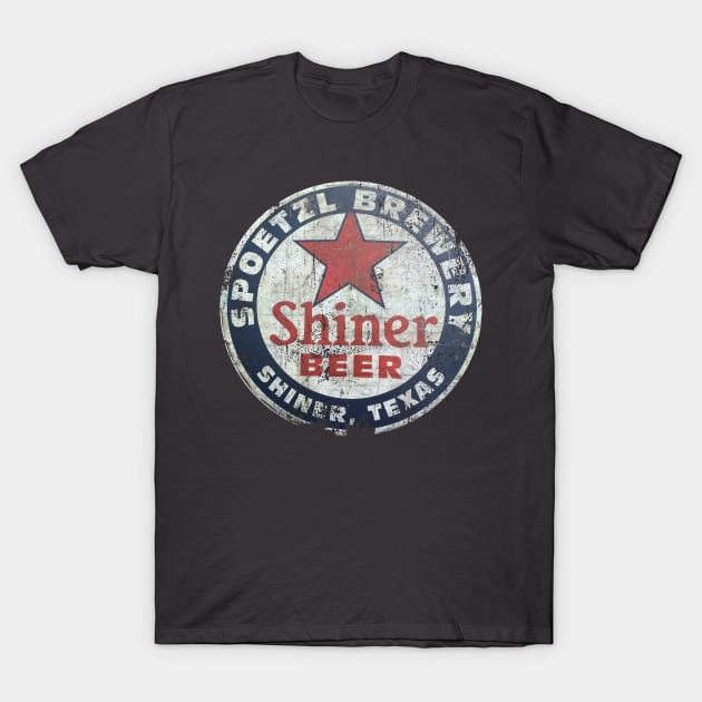 Shiner Beer T-Shirt by retrorockit